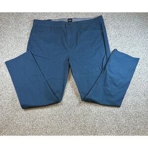 Gap Pants 5 Pocket Stretch Twill Stretch Woven Teal $80 Men's Slim Fit 40 X 30